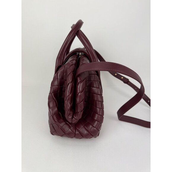 Bottega Veneta Nappa Intrecciato Teen The Lauren 1980 Bauletto Barolo Bag - Picture 13 of 16